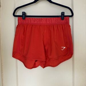 Gymshark Women's Vibrant Red Athletic Shorts